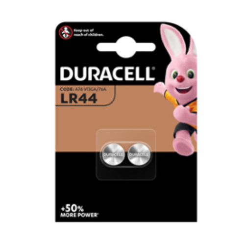 DURACELL LR44 ELECTROCNICS BATTERIE A BOTTONE 1.5 V CONF. 2 Pz.